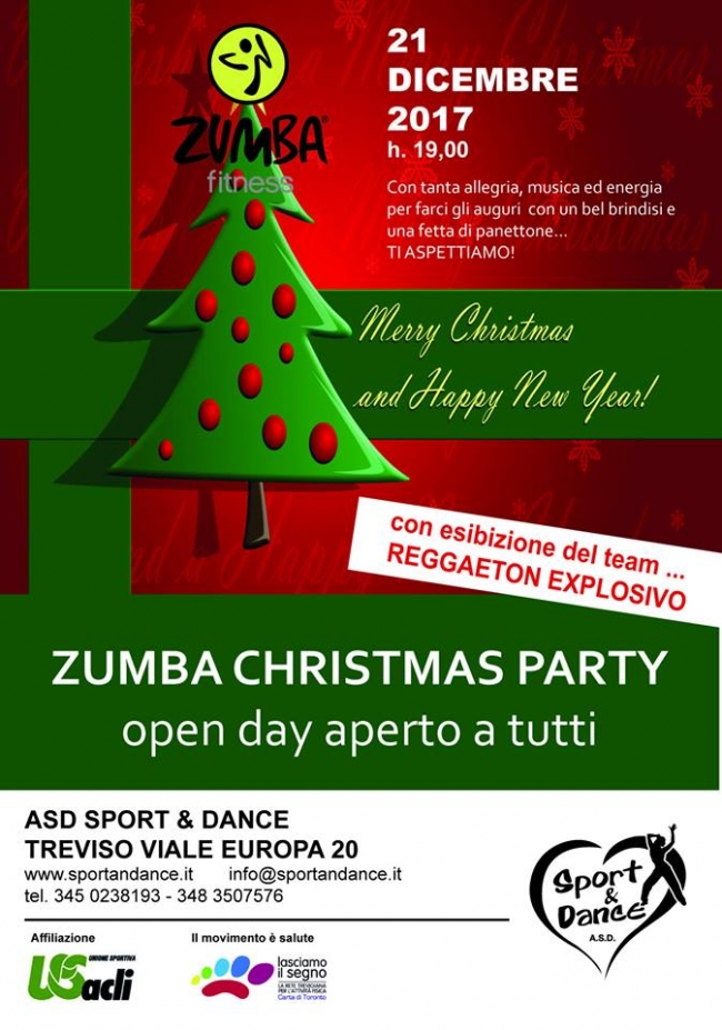 Zumba Christmas Party con l'Asd Sport & Dance