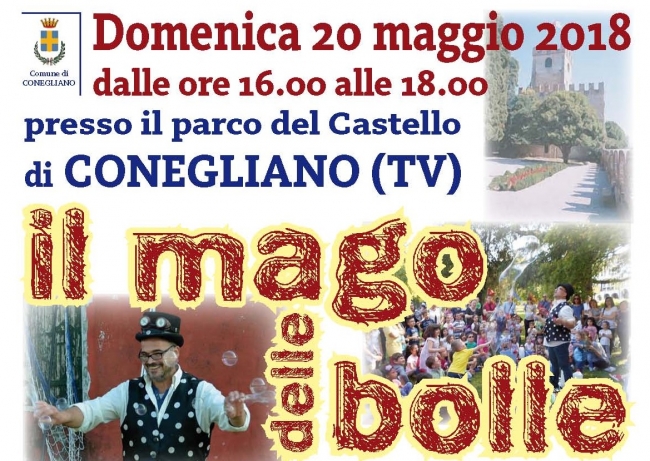 Il mago delle bolle al Castello di Conegliano