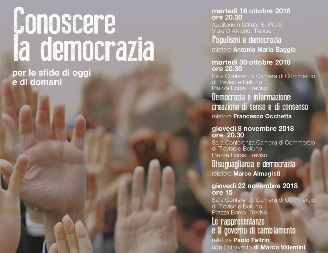 Si parla di "DEMOCRAZIA" alla Scuola di formazione sociale e politica 2018