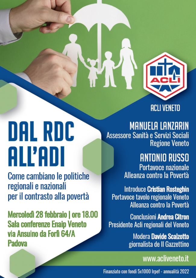 Dal RDC all&#039;ADI. Come cambiano le politiche regionali e nazionali per il contrasto alla povertà