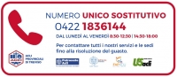 Attivo il numero unico sostitutivo per contattarci: 0422 1836144