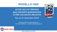 Al Caf Acli di Treviso DSU successive alla prima gratuite fino al 31 dicembre 2023