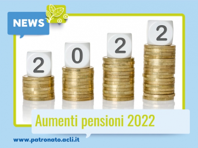 Aumento pensioni 2022