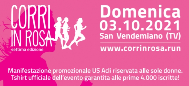 Corri in rosa il 3 ottobre a San Vendemiano