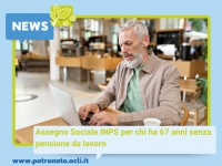 Assegno Sociale INPS per chi ha 67 anni senza pensione da lavoro