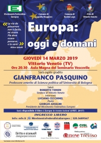 Europa: oggi e domani. Gianfranco Pasquino a Vittorio Veneto